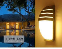 lemonbest outdoor waterproof led wall lamps ac90 260v aluminum courtyard garden porch corridor lights retro wall lamp