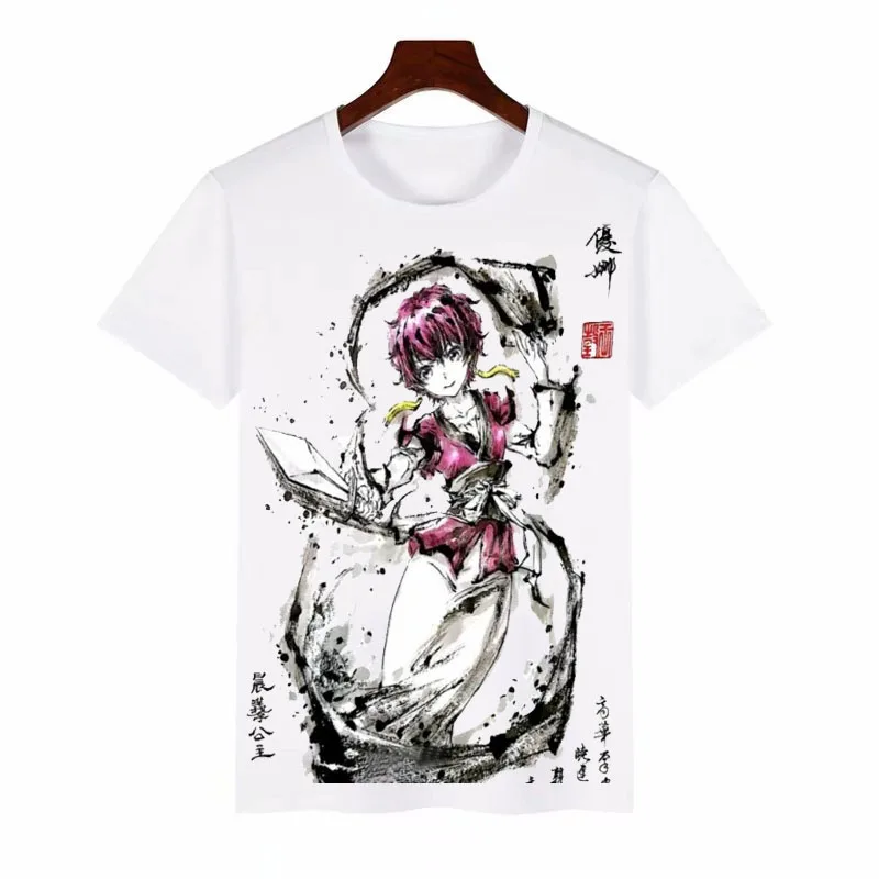 

Anime Akatsuki no Yona Cosplay t-shirt Anime Yona of the Dawn Ayuna Princess Men women t shirt Summer Tees Tops