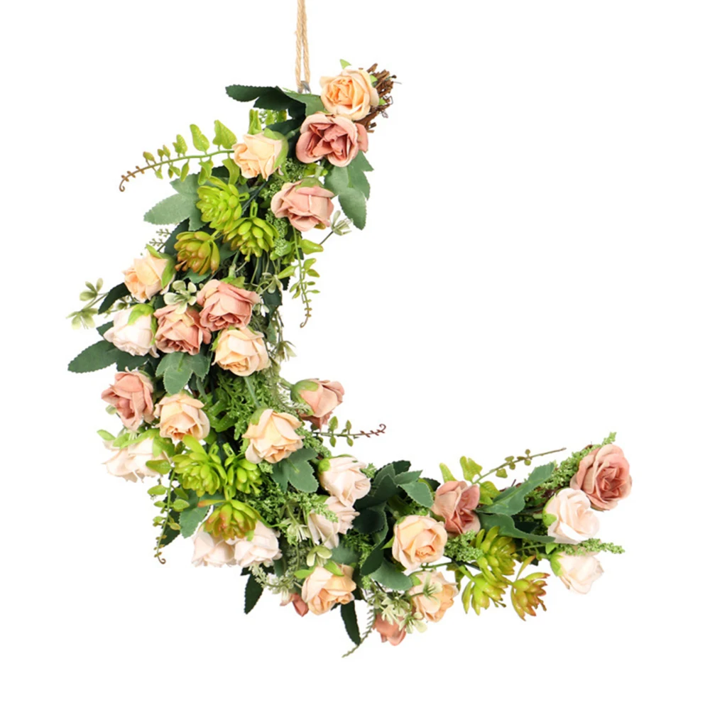 

Simulation Flower Artificial Wall Decor With Light 40x30x10cm Decoration Wedding Party Props Shofar Vine For Home Wreaths