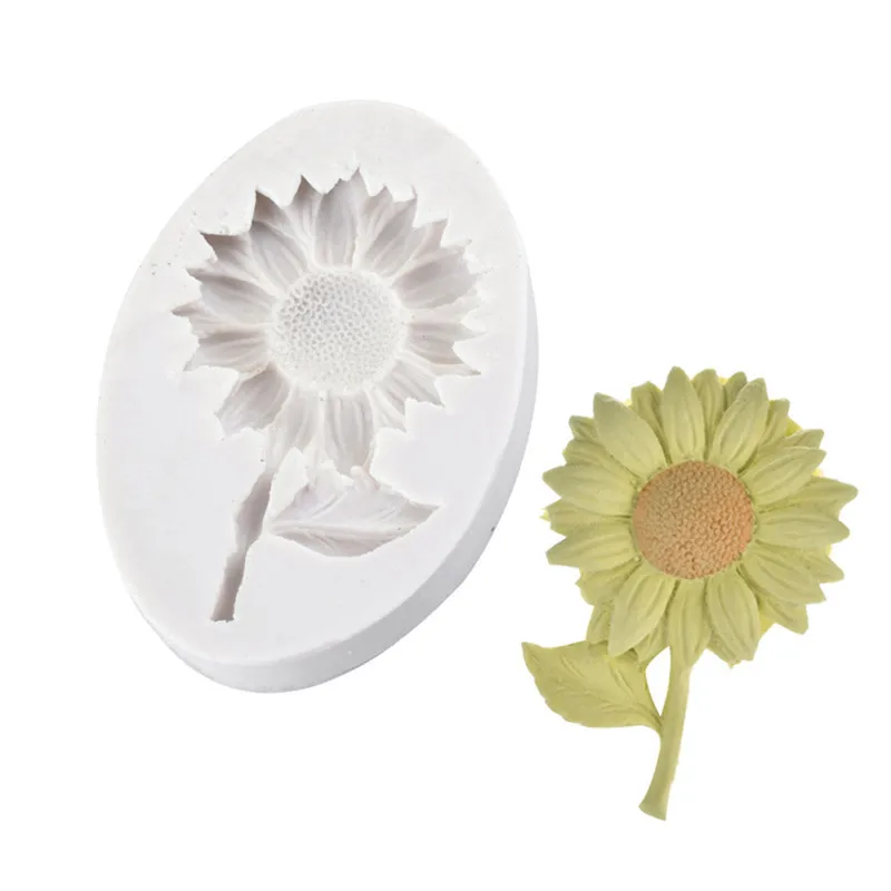 Silicone Gumpaste Sunflower Daisy Fondant Cake Molds Sugarcraft Baking Tools Food Grade Pastry Chocolate Mold | Дом и сад