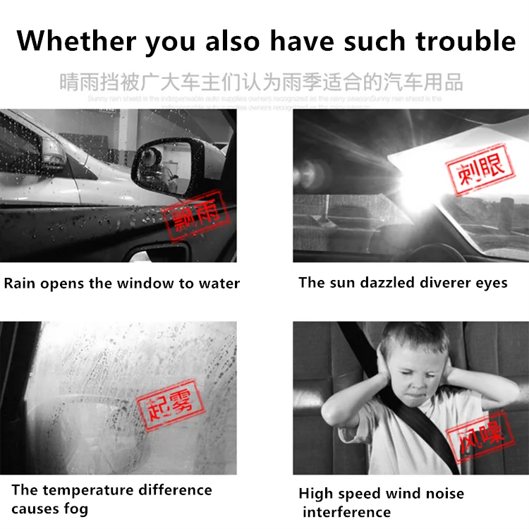 

For Volkswagen CC 2013-2018 Window Visor Vent Shades Sun Rain Deflector Guard For s Auto Accessories 4PCS/SET