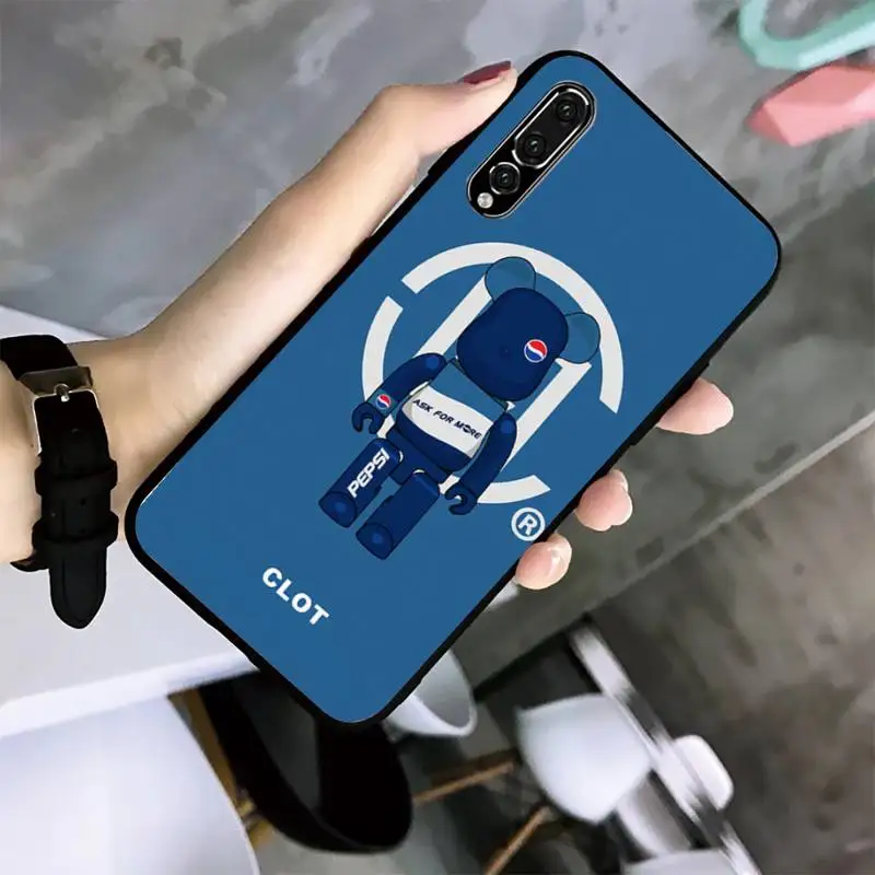 Модный чехол для телефона с изображением мишки тедди Huawei G7 G8 P7 P8 P9 P10 P20 P30 Lite Mini Pro P