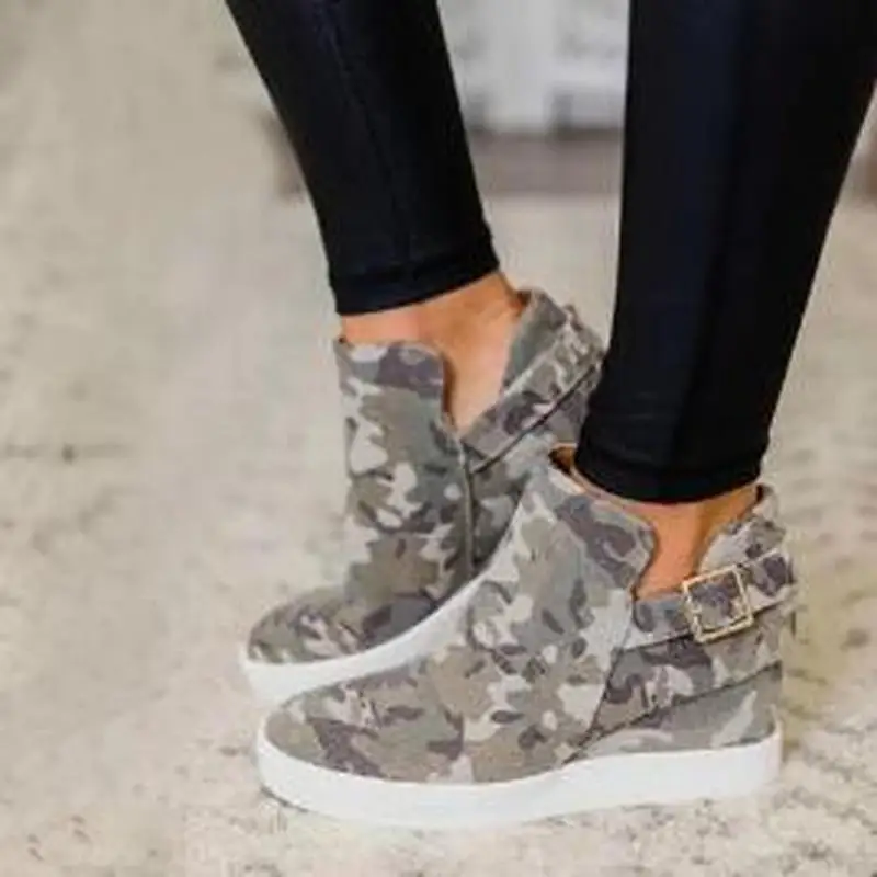 Женские ботильоны chaussure booties Парусиновая обувь на высоком каблуке размера плюс