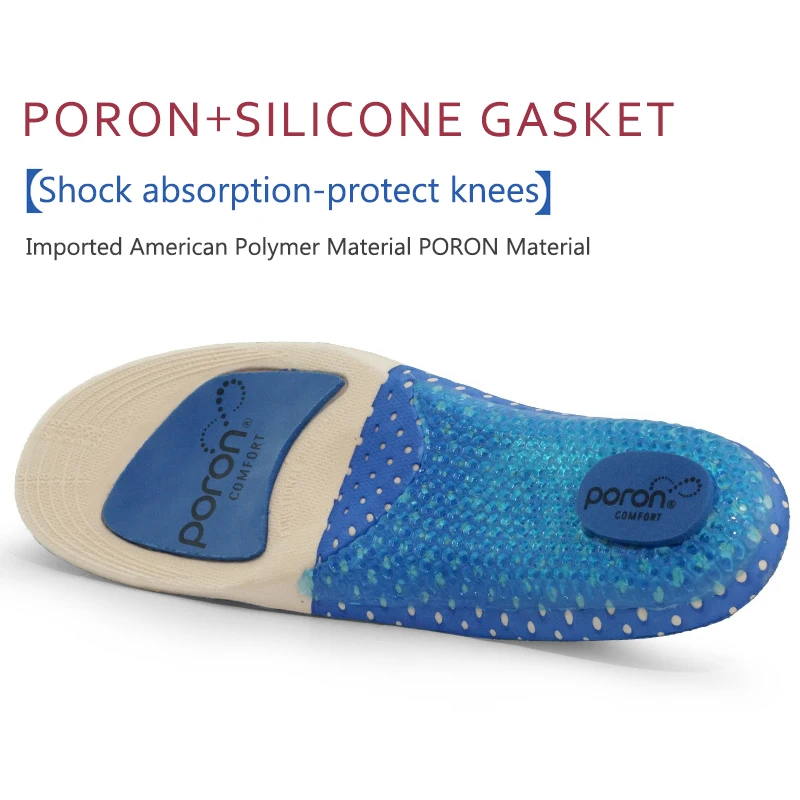 Insoles Silicone Unisex Mesh Breathable Insoles Orthopedic Arch Support Shoes Pad for Men Women Deodorization Sport Shoes Insert