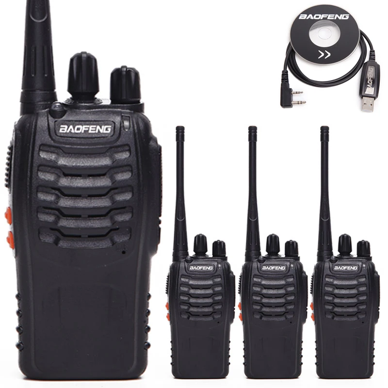 Портативная мини рация Baofeng 4 шт. радиостанция CB BF888s 16 каналов UHF