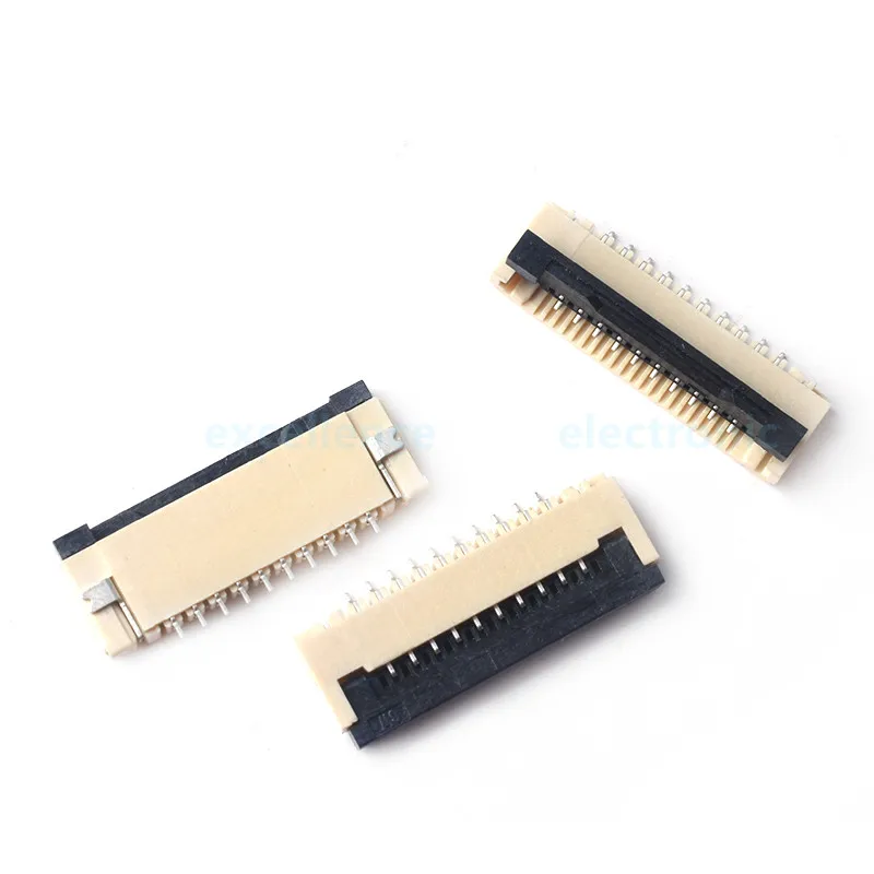 10 шт. FPC FFC плоский кабельный разъем 1 мм Шаг под гнездом раскладушка 4P 6P 8P 10P 12P 14P 16P