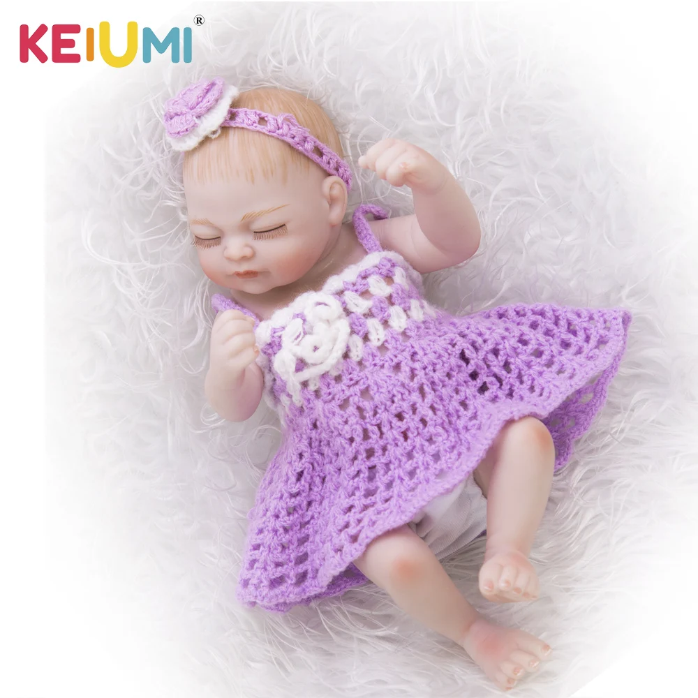 KEIUMI 11 &quotМини натуралистичные куклы Младенцы Полный Силиконовые Винил Тела