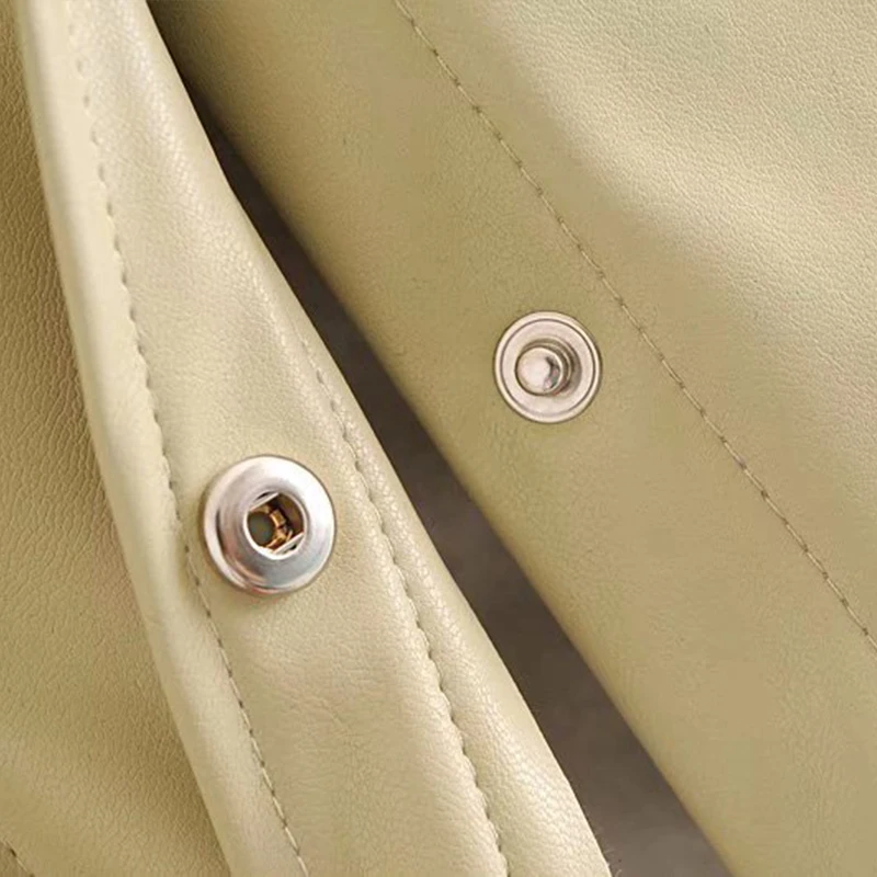 

ZA Women Blouses 2020 Fashion PU Long Sleeve Turn Down Collar Office Shirt Blouse Shirt Casual Tops Blusas Femininas