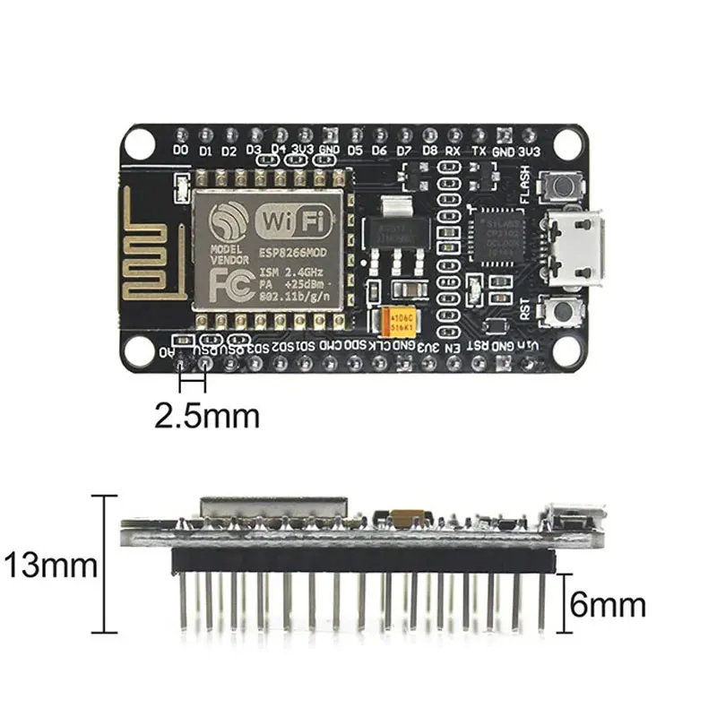 5 шт. подходит для NodeMcu Lua WIFI IoT Development Board ESP8266 серийный Wifi модуль Интернет |