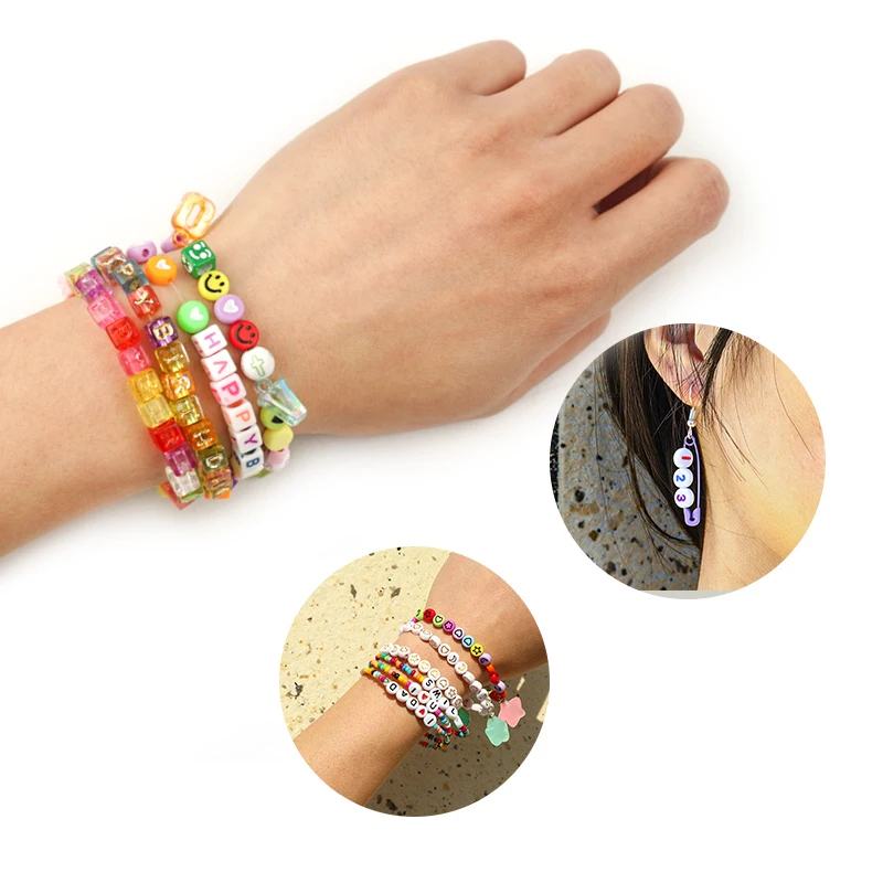 Бусины пластиковые прозрачные для изготовления ювелирных изделий сделай сам