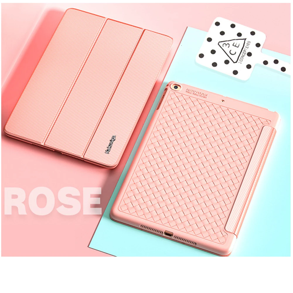 Coolaxy чехол для IPad, мягкий силиконовый чехол для IPad, чехол-карандаш, трехслойная подставка, умный чехол для Apple IPad, чехол 9,7
