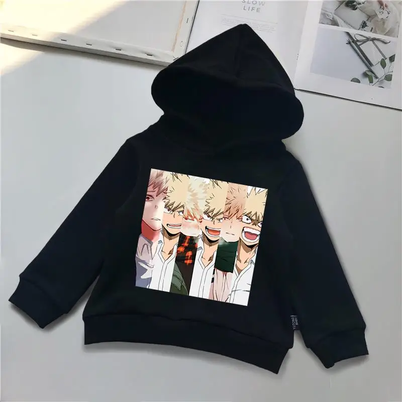 

2-14 Years Children Baby Boys My hero academia Sweatshirt Children Tops Kids Boys Girls Clothes Harajuku Printing Anime Hoodies