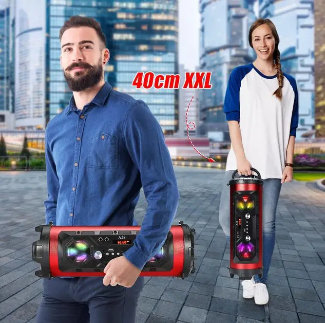 Hi-Fi портативная беспроводная Bluetooth-колонка стерео TF FM-радио KTV уличный
