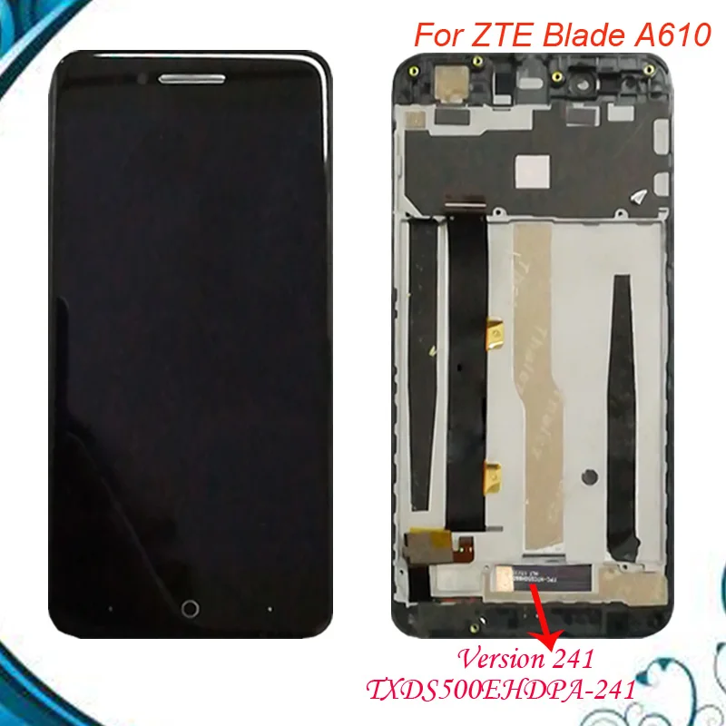 Для ZTE Blade A610 ЖК-дисплей сенсорный экран HD дигитайзер в сборе для /A241 версия с