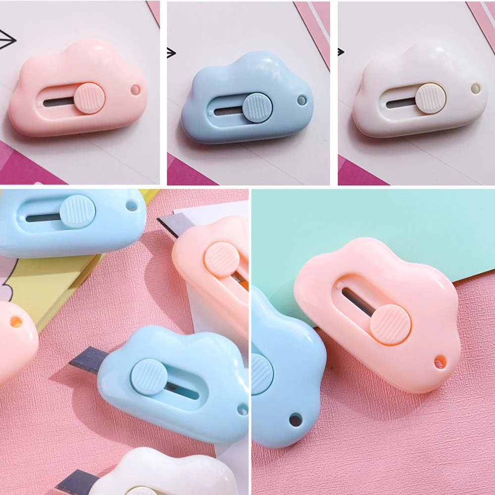 Cute Mini Small Pocket Sized Craft Wrapping Box Paper Envelope Cutter Utility Knife Office Stationery Student Art Supplies | Дом и сад
