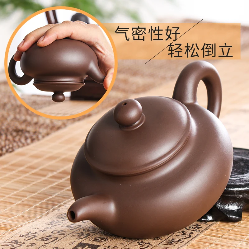 

Purple Sand Pot Yixing Raw Ore Zhu Ni Antique Pot Handmade Teapot Spherical Filter Teapot Handmade Chinese Tea Set