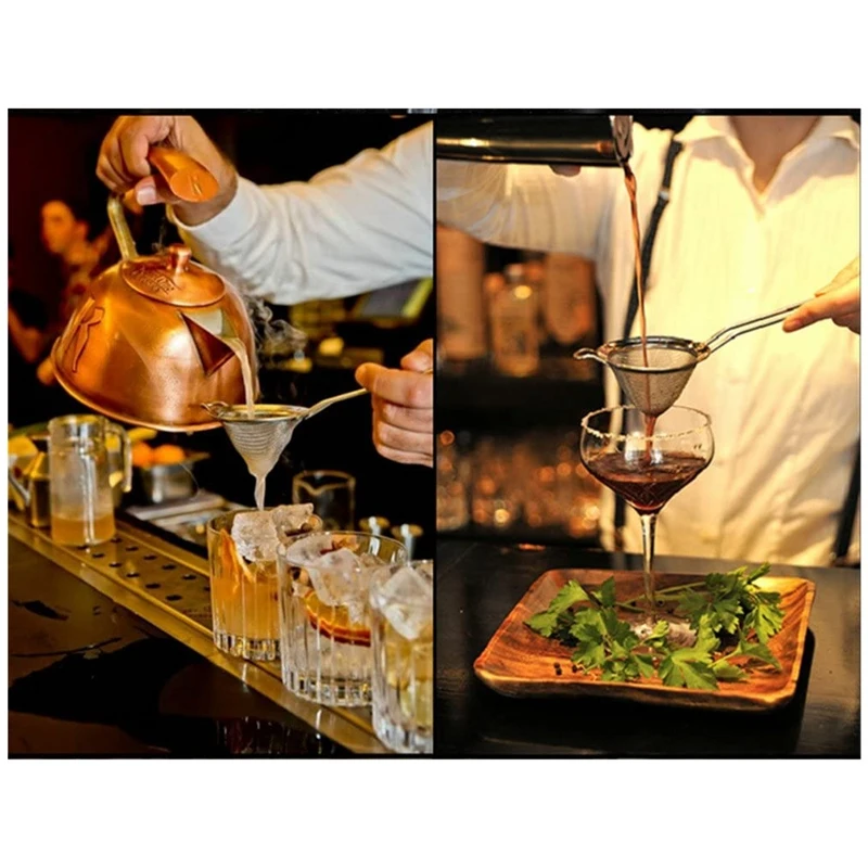 

Cocktail Fine Strainer Stainless Steel Conical Mesh Strainer Professional Bar Tool