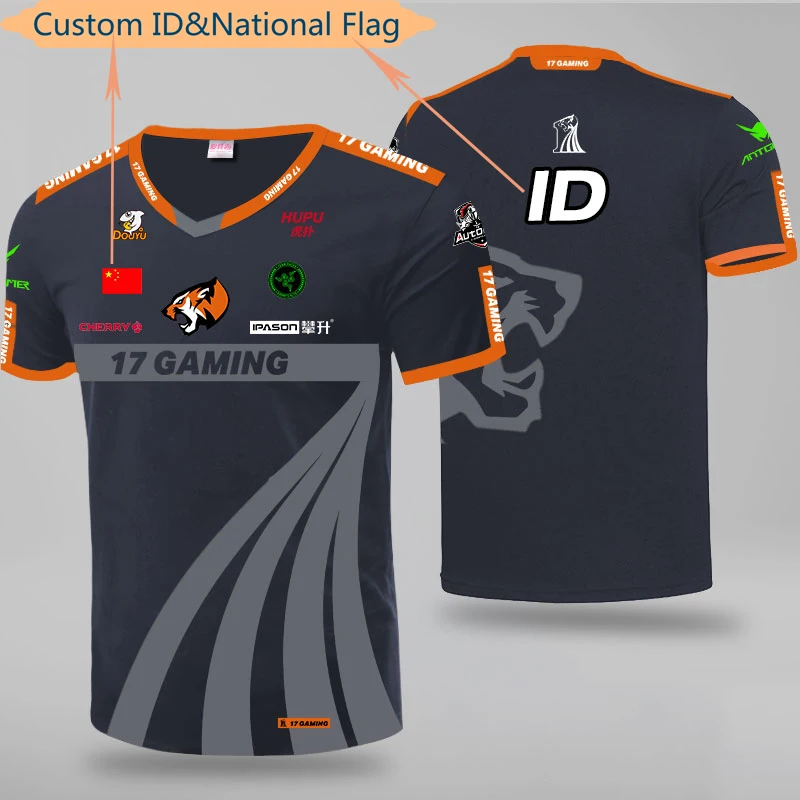 CS:GO Esports Team 17TEAM Player Jersey Team Uniform Customized ID Fans Game T shirt For Men Women Custom Name Tees Shirt