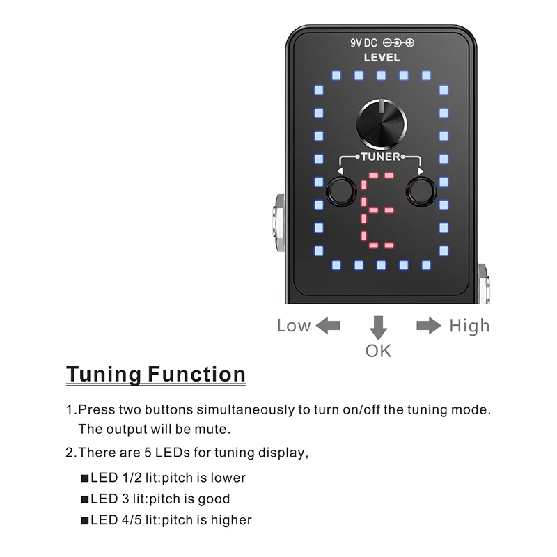 cuvave looper pro erweiterte gitarre schleife pedal gitarre teile effekte pedal 9 loops unbegrenzte overdubs gebaut in tuner funktion free global ship
