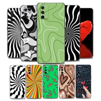 psychedelic pattern snail phone case for realme q2 i v13 15 5g c20 a 11 12 21 y 8 25 gt neo x7 pro gt soft silicone cover