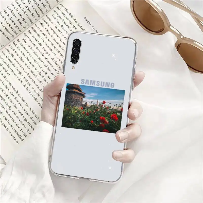 

Cottagecore Style Phone Case Transparent Clear For Samsung Galaxy A71 A21s S8 S9 S10 plus note 20 ultra