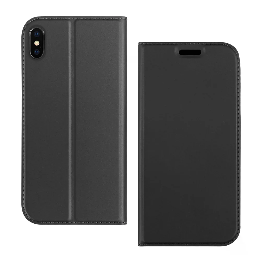 Роскошный кожаный чехол-книжка для IPhone XR, XS, Max, SE, кошелек, чехол-книжка для IPhone X, 6, 7, 8 Plus, 11 Pro, Max, чехол для телефона - Цвет: Серый