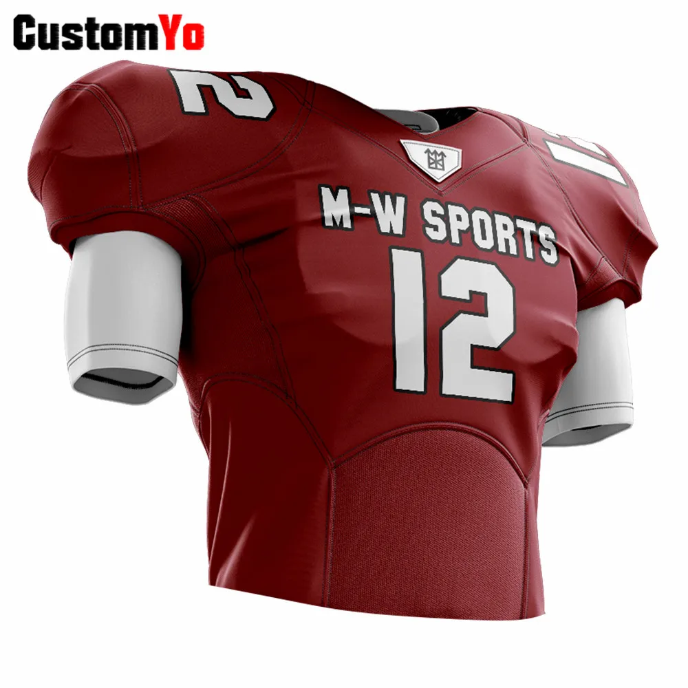 Низкая цена розничная продажа футболка для американского футбола высокое