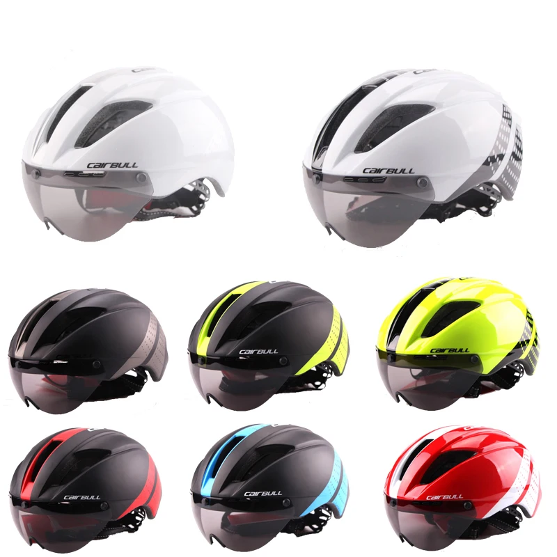 

Integrally-molded Cycling Helmet with Windproof Goggles Breathable Mountain Bike Riding Safety Helmets Capacete Ciclismo