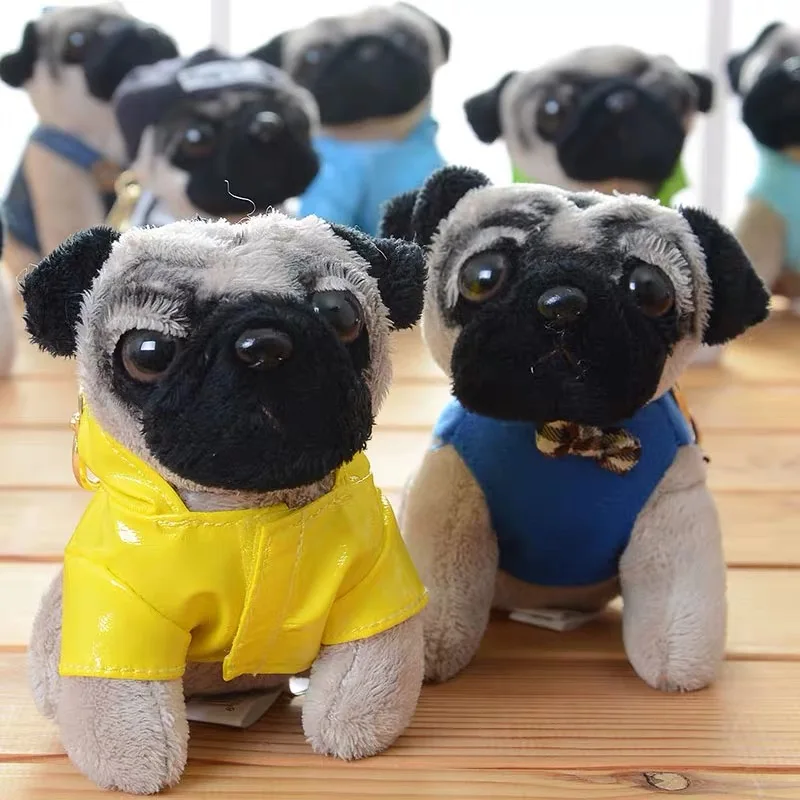 Плюшевая игрушка-Мопс 10 см-15 см кролик слон Лев овца леопард мягкие