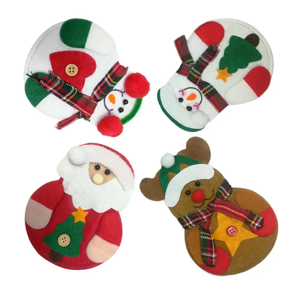 Рождественские украшения настольные Рождественский набор для столовых приборов