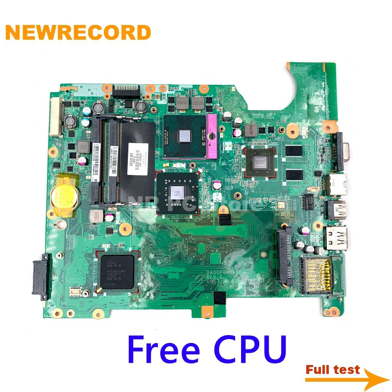 NEWRECORD 517837-001 DA00P6MB6D0 Main board For HP Compaq Presario CQ61 G61 Laptop motherboard DDR2 GeForce G103M free cpu