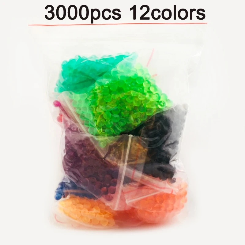 Bagged 3000pcs DOLLRYG 36 цветов заправка бусин головоломка DIY бусины с водой распылительные аксессуары наборы игры с мячом 3D волшебные игрушки ручной работы для детей - Цвет: Bagged 3000pcs