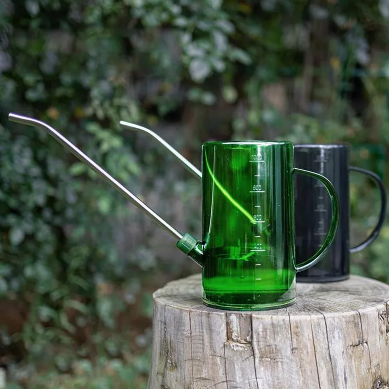 

New Long Mouth Watering Can Durable Transparent Plastic Steel Planting Sprinkler Household Garden Pot Gardening Tools