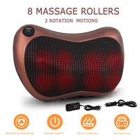 relaxation massage pillow vibrator electric shoulder back heating kneading infrared therapy pillow shiatsu neck massager