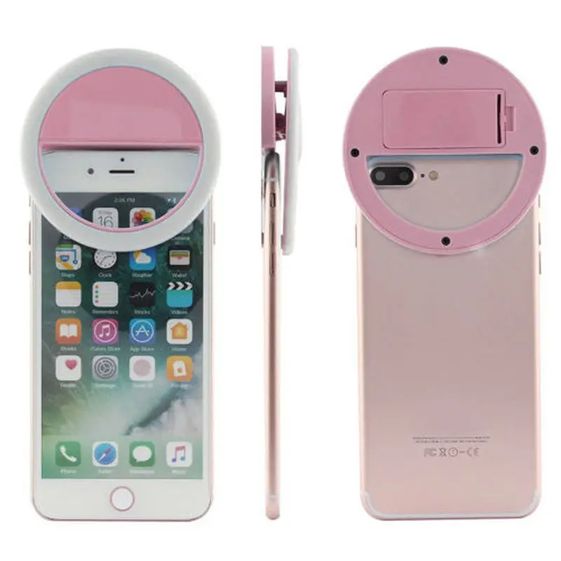 Кольцевая Светодиодная лампа для селфи 36 светодиодов портативная мини камера с