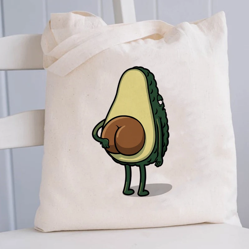 Для женщин матерчатая хозяйственная сумка для авокадо печати многоразовый мешок