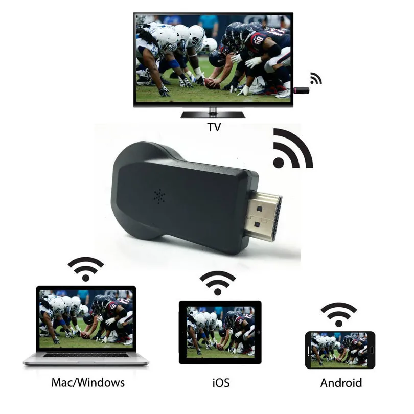 Mirascreen M9 плюс 1080P Беспроводной RK3036 ТВ палка Wi Fi Дисплей Dongle совместимому с HDMI