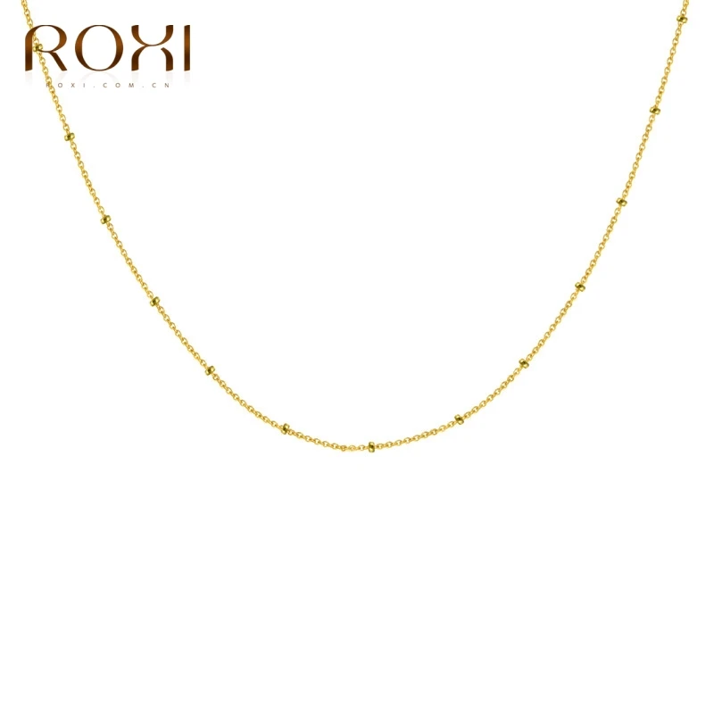 Ожерелье ROXI из настоящего серебра 925 пробы для женщин и девочек ювелирные изделия