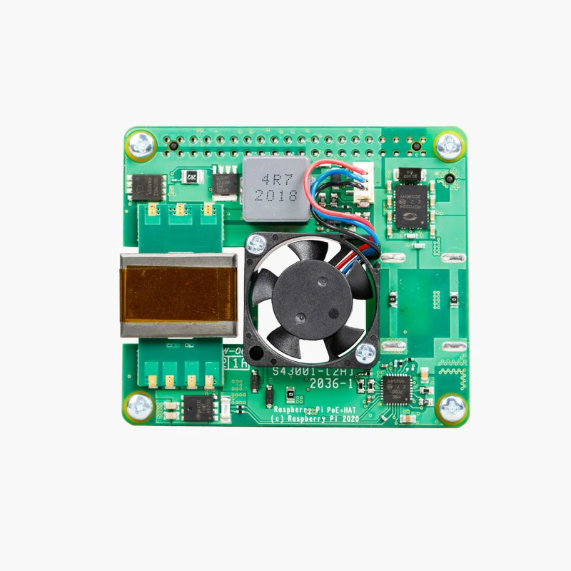 RASPBERRY PI PoE + Hat/PoE Hat официальная плата расширения Power-Over-Ethernet для Raspberry Pi 4/3B |