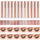 Перламутровые монохромные жидкие тени для век с блестками 12 цветов жидкие тени для век макияжа Женская Палитра