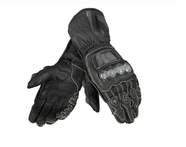 

Hot Selling Dain Full Metal D1 Long Leather Gloves Motocross Downhill Bike Off Road Black White Orange Glove