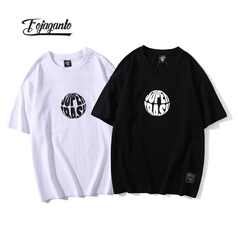 Модная брендовая мужская футболка FOJAGANTO с принтом новые летние мужские хлопковые