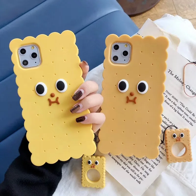 Милый 3D чехол для IPhone 11 Pro Max с мультяшным печеньем XR X XS 6S 7 8 Plus Мягкий Силиконовый