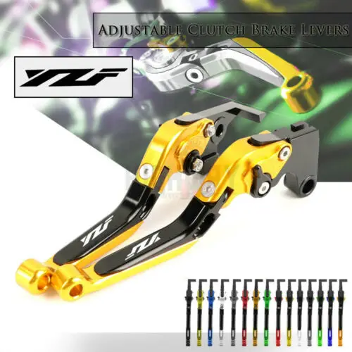 Рычаг тормозной ручки CNC выдвижной складной Регулируемый рычаг муфты для YAMAHA YZF R6
