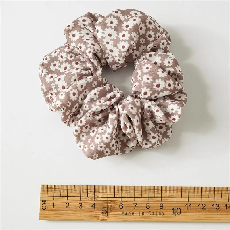 Женская шифоновая резинка для волос яркая эластичная в горошек аксессуар 2021 |