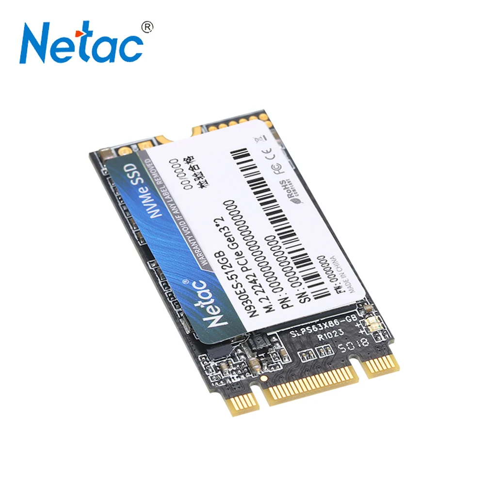 Оригинальный Netac N930ES M.2 SSD m2 Внутренний твердотельный накопитель 128 ГБ 256 512 2242 NVMe Gen3