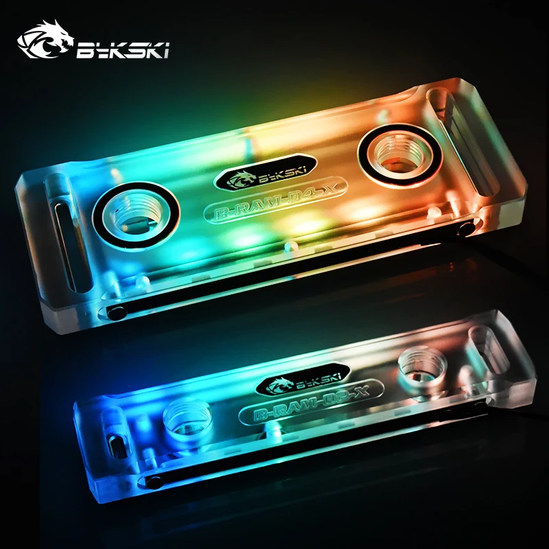 Bykski B RAM D2 X / D4 RBW RGB Ram акриловый корпус Поддержка двух каналов и четырех