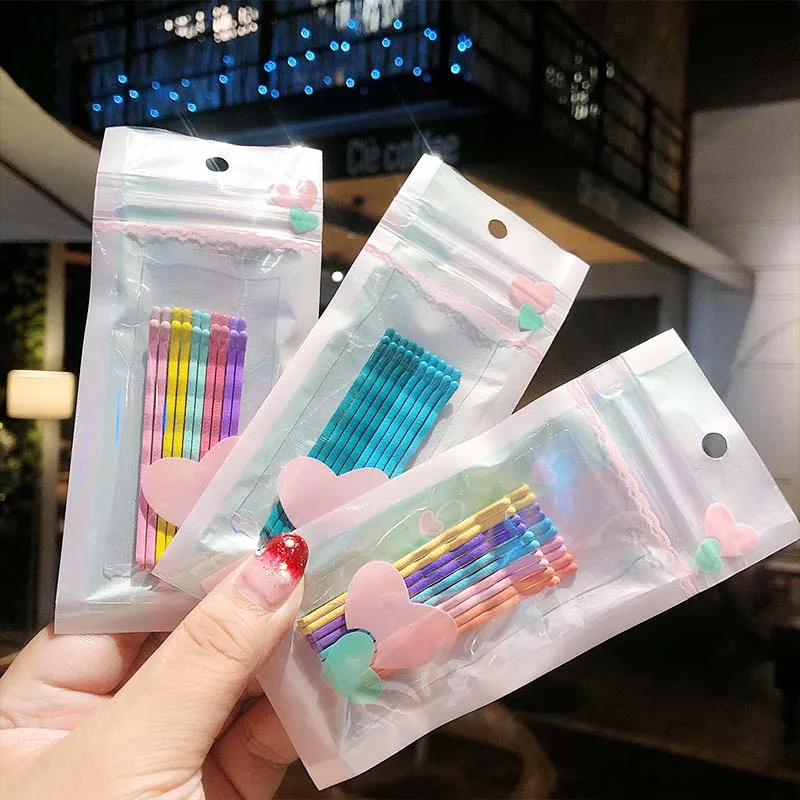 

10pcs/Pack New Women Girls Cute Colorful Wave Barrettes Hair Ornament Headband Hair Clips Hairpins Fashion Hair Accessories