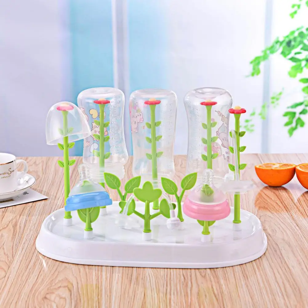 

Water Bottle Rack Clean Heat-resisting Healthy Baby Bottle Cleaning Dryer Rack for Daily Life Storage Drying Rack Holder