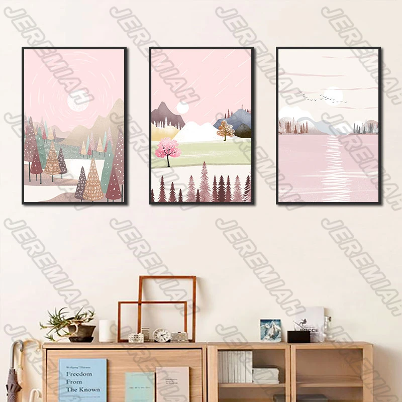 

Graceful Grove Canvas Painting Nordic Poster Print Art Picture Modern Home Decoration